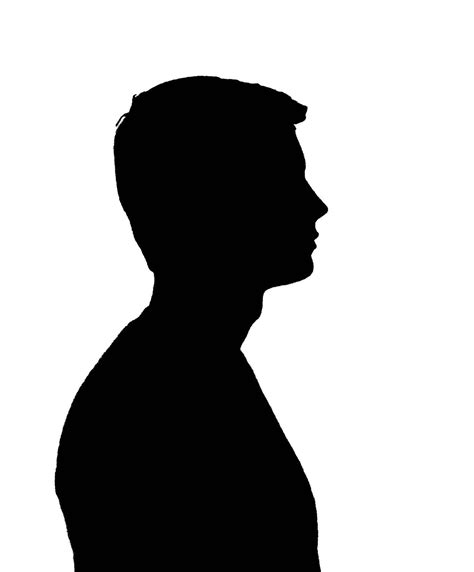 male silhouette profile|male silhouette images free.